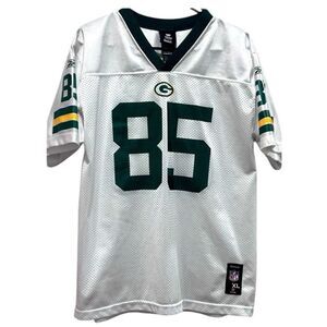 NFL Vintage Greg Jennings Green Bay Packer White Football Youth Jersey Size XL